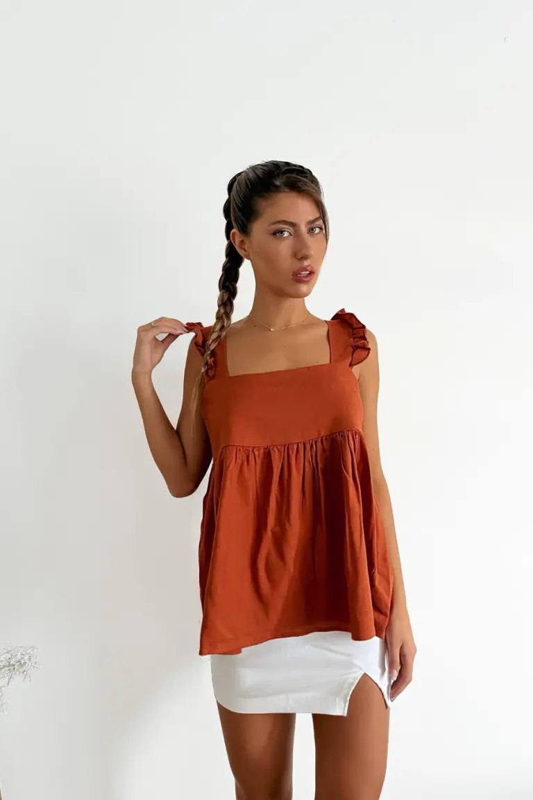 Blusa con Volados de Benka en Blusas para argentina