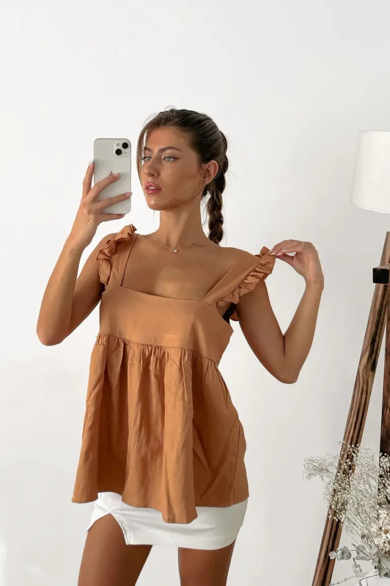 Blusa con Volados de Benka en Blusas para argentina