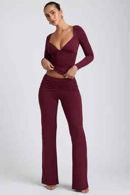 Pantalón modal pierna recta de Oh Polly en Pantalones para argentina
