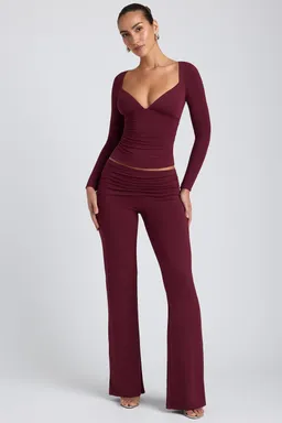 Pantalón modal pierna recta de Oh Polly en Pantalones para argentina