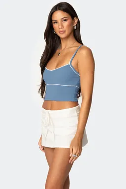 Musculosa corta con contraste de Edikted en Tops para argentina
