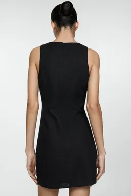 Vestido corto lino de Mango en Vestidos para argentina