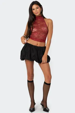 Top encaje transparente alena de Edikted en Tops para argentina