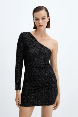 Vestido asimétrico lentejuelas de Mango en Vestidos para argentina