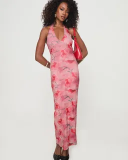 Maxi vestido halter maillard de Princess Polly en Vestidos para argentina