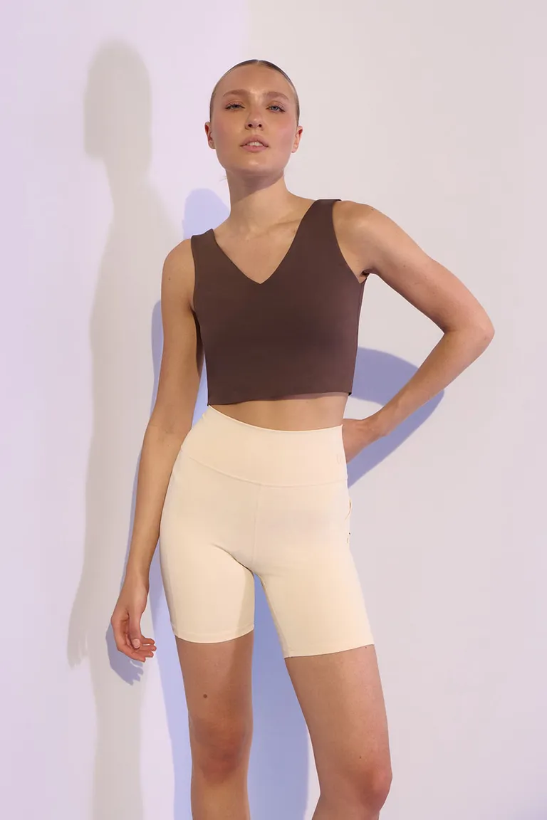 Top deportivo de punto con corpiño interno, adaptable y confortable de Portsaid en Tops para argentina