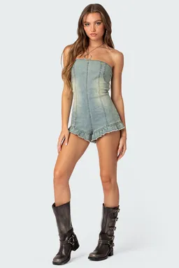 Mono winnie denim lavado de Edikted en Monos para argentina