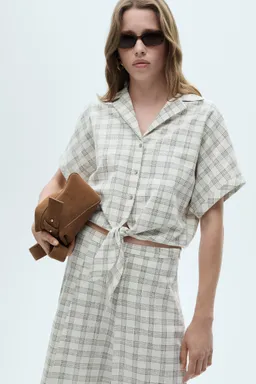 Camisa crop cuadros de Mango en Camisas para argentina