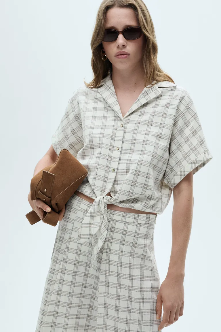 Camisa crop cuadros de Mango en Camisas para argentina
