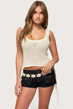 Musculosa tejida aurelle de Edikted en Tops para argentina