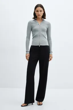 Pantalón ancho cintura elastizada de Mango en Pantalones para argentina