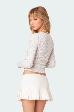 Top pointelle estampado aviana de Edikted en Tops para argentina