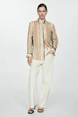 Camisa ramio estampada de Mango en Camisas para argentina