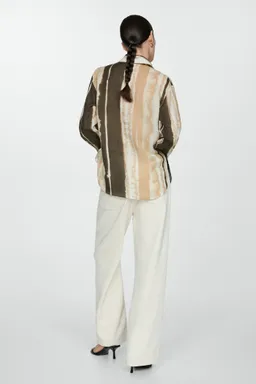 Camisa ramio estampada de Mango en Camisas para argentina