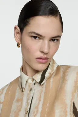 Camisa ramio estampada de Mango en Camisas para argentina