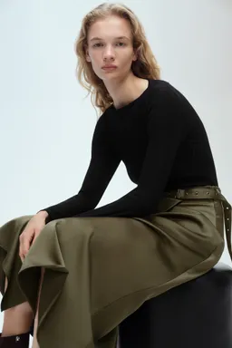 Vestido cinturón tejido combinado de Mango en Vestidos para argentina