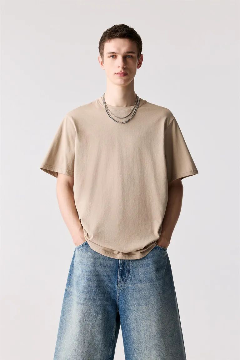 Remera básica manga corta algodón de Pull&Bear en Remeras y Polos para argentina