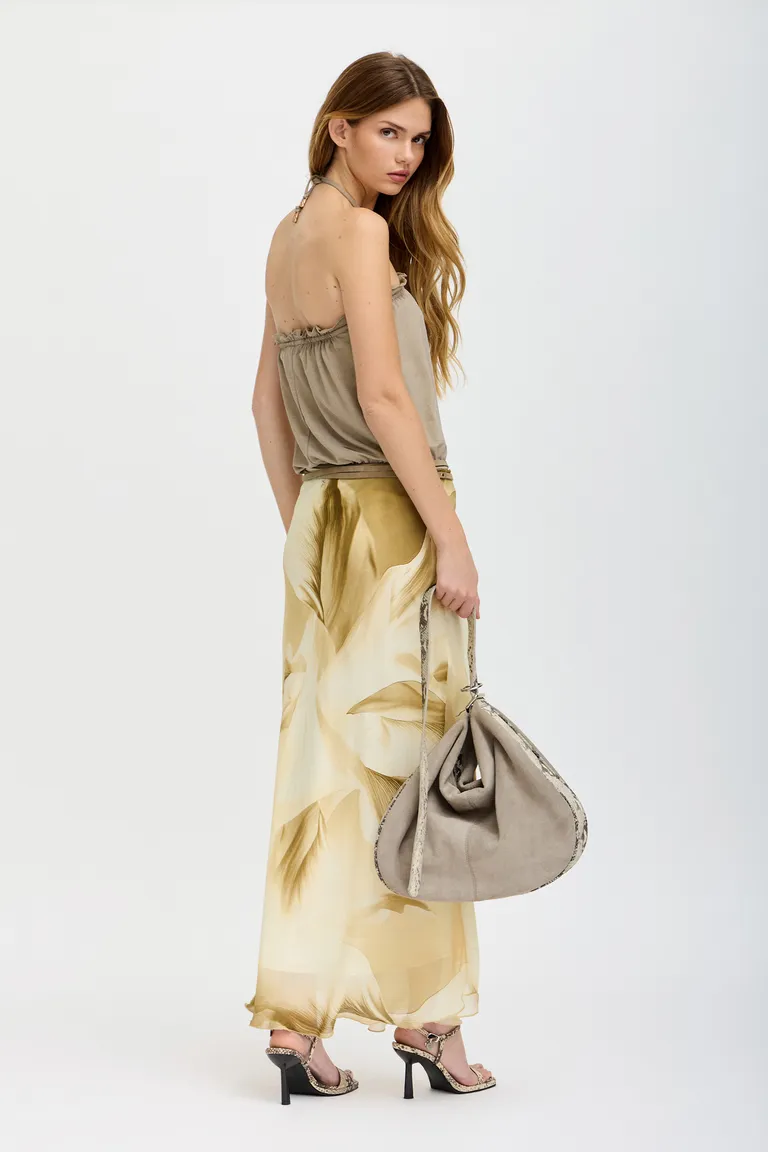 Body strapless con tiras ajustables personalizadas y acabado brillante de Tucci en Bodies para argentina