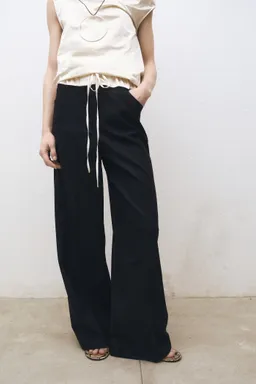 Pantalón jogger mezcla lana de Mango en Pantalones para argentina