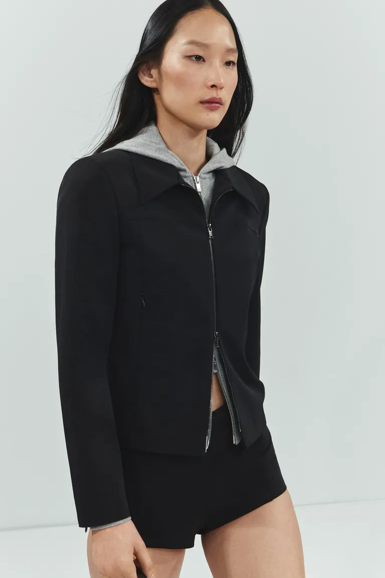 Chaqueta entallada con cremallera de Mango en Chaquetas para argentina