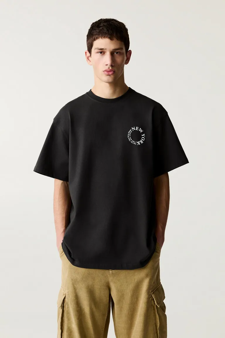 Camiseta gráfico nueva york de Pull&Bear en Remeras y Polos para argentina
