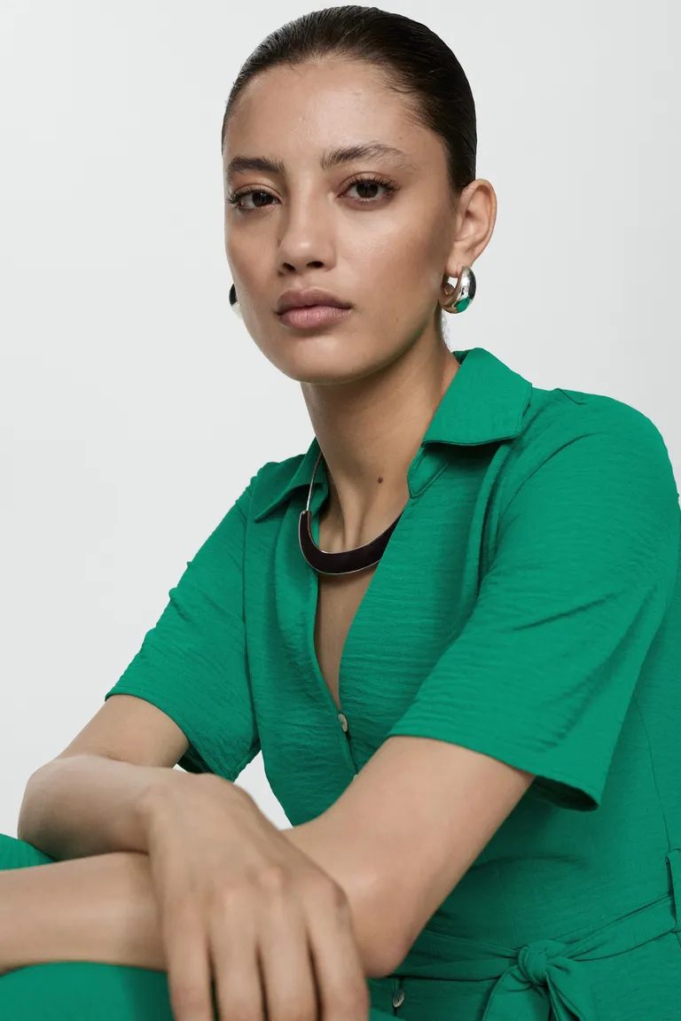 Vestido camisero con lazo de Mango en Vestidos para argentina