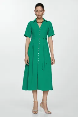 Vestido camisero con lazo de Mango en Vestidos para argentina