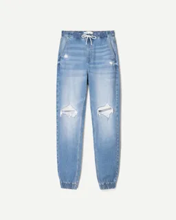 Jeans jogger con roturas de Bershka en Pantalones para argentina