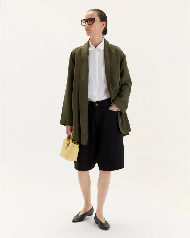 Tapado rachel: Prenda de transición con diseño abierto y caída fluida de Blue Sheep en Tapados para argentina