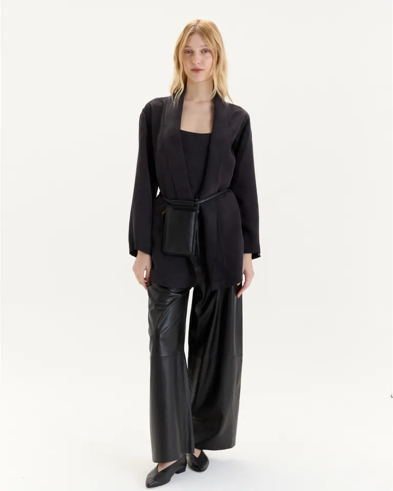 Tapado rachel: Prenda de transición con diseño abierto y caída fluida de Blue Sheep en Tapados para argentina