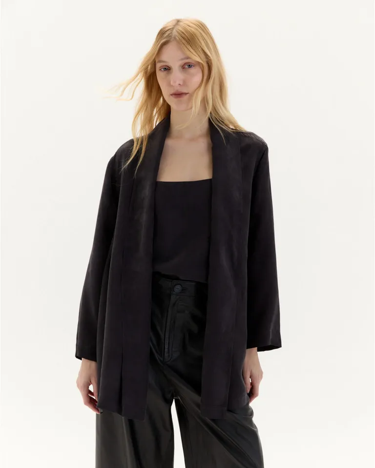 Tapado rachel: Prenda de transición con diseño abierto y caída fluida de Blue Sheep en Tapados para argentina