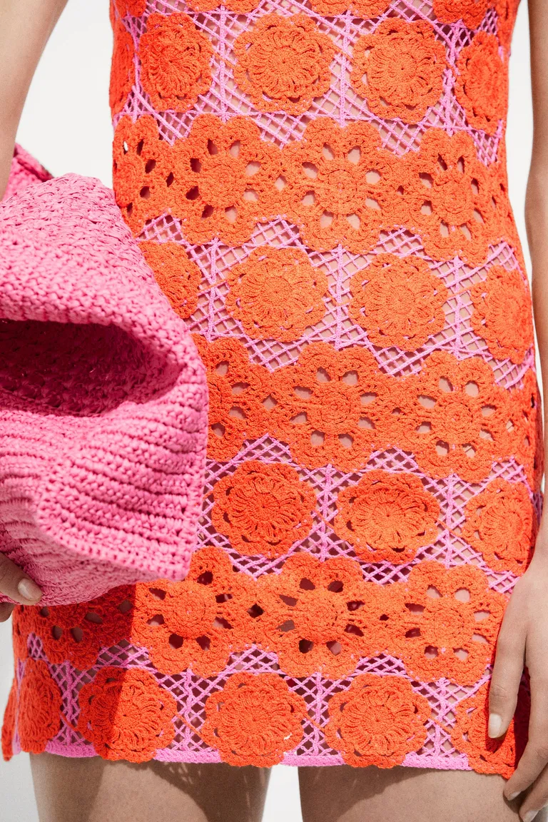 Vestido crochet flores de Mango en Vestidos para argentina
