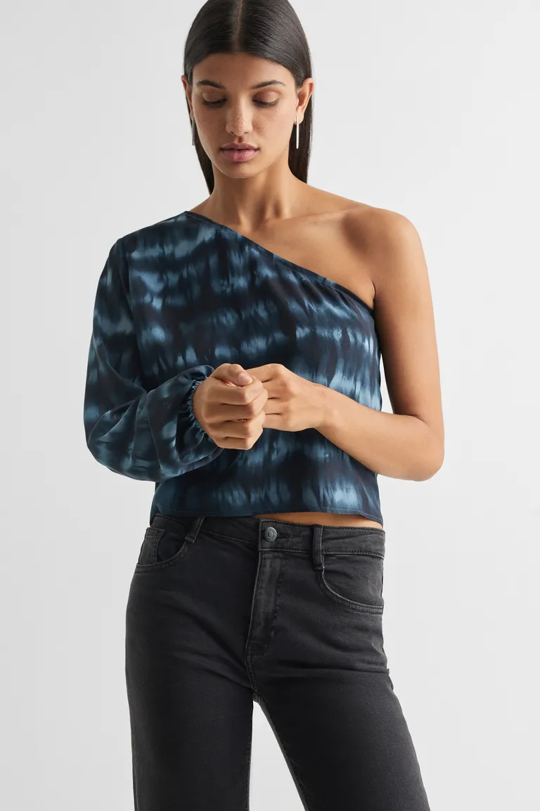 Blusa asimétrica estampada de Mango Teen en Blusas para argentina