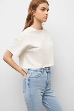 Jeans slim deshilachado de Mango Teen en Pantalones para argentina