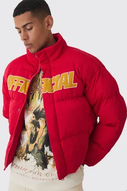 Abrigo puffer boxy con cuello de Boohooman en Abrigos y Camperas para argentina
