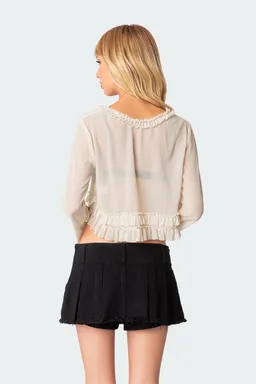 Top gasa transparente grace de Edikted en Blusas para argentina