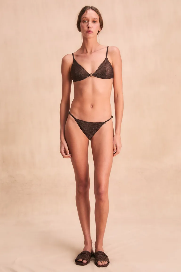 Bikini de lurex brillante con detalles metálicos y ajuste personalizable de Kosiuko en Swimwear y Beachwear para argentina