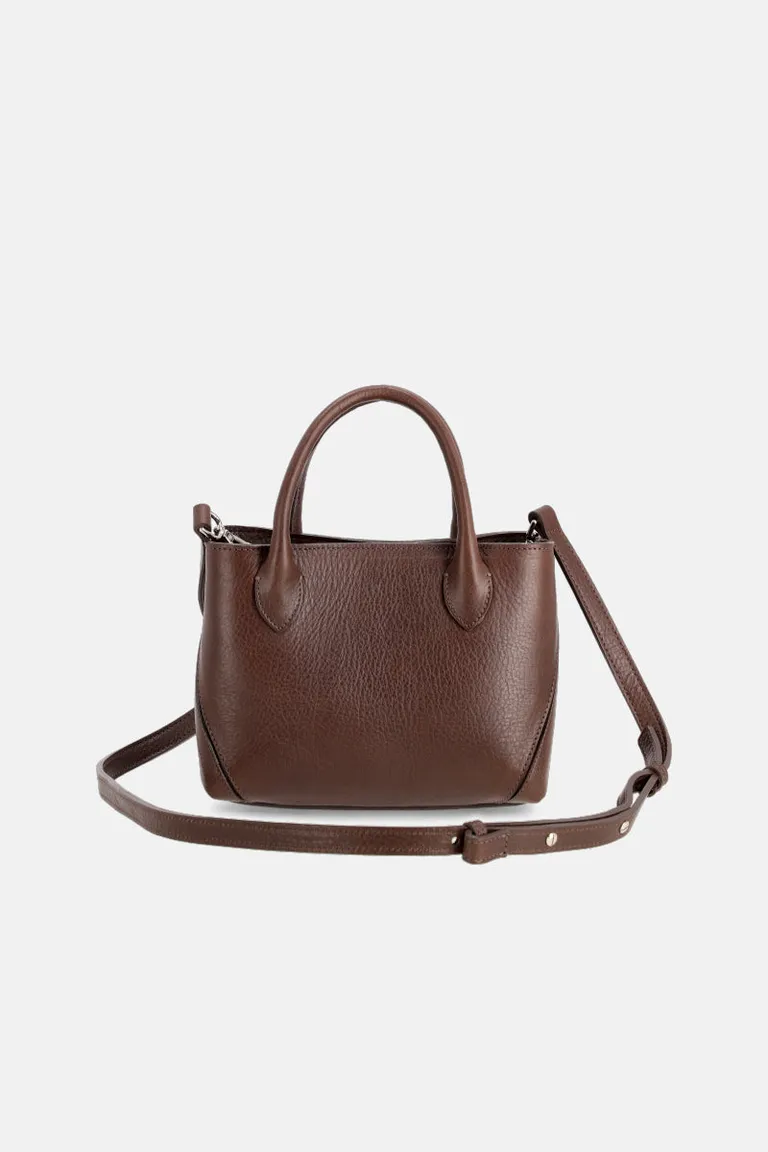 Cartera de mano marrón con asa y correa ajustable - Bolso de cuero para mujer de Justaosadia en Bolsos y Carteras para argentina