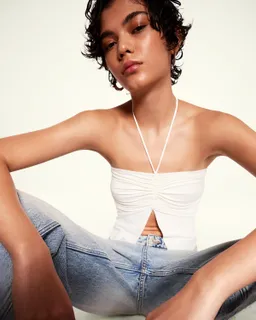 Top fruncido de Bershka en Tops para argentina