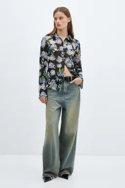 Camisa estampada semitransparente de Mango en Camisas para argentina