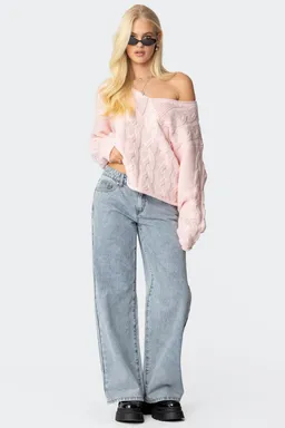 Sweater trenzado oversize inga de Edikted en Buzos y Sweaters para argentina