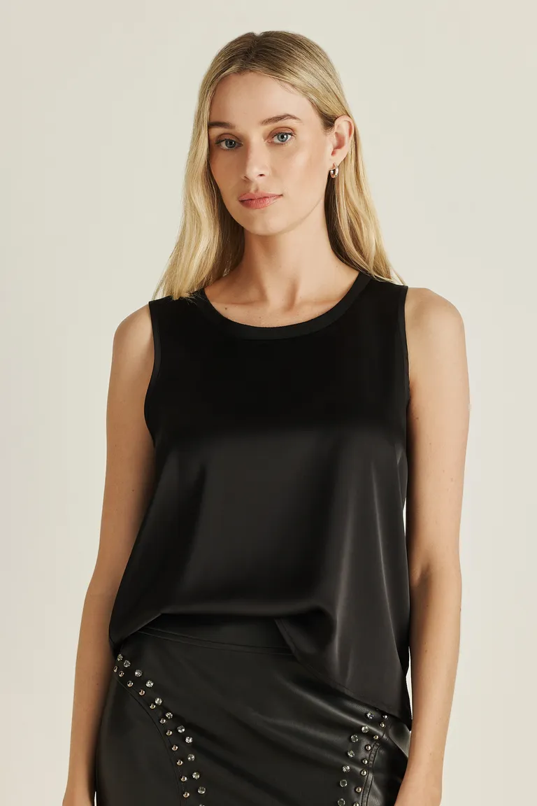 Top negro sin mangas para mujer - Diseño moderno y elegante de Tucci en Tops para argentina