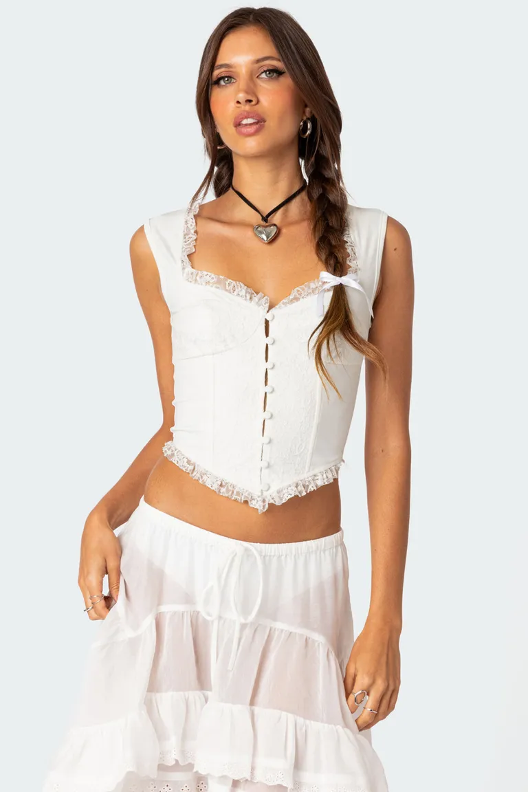 Corset encaje botones frontales de Edikted en Ropa Interior y Medias para argentina