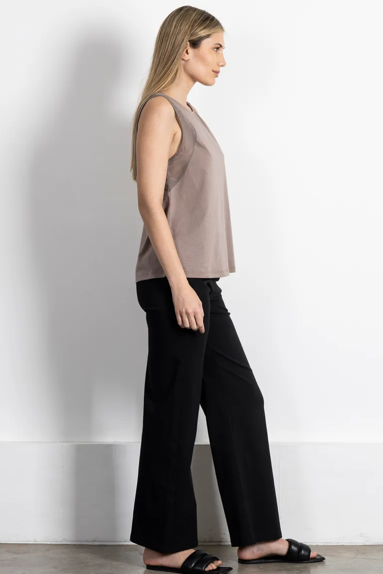 Remera musculosa de jersey de algodón con detalles en sedita de Kill en Remeras para argentina