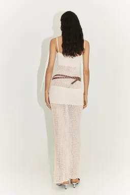 Vestido punto maxi flor de Mango en Vestidos para argentina