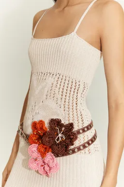 Vestido punto maxi flor de Mango en Vestidos para argentina