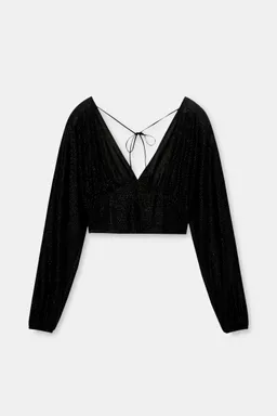 Top brillos manga larga de Pull&Bear en Tops para argentina