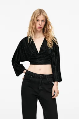 Top brillos manga larga de Pull&Bear en Tops para argentina