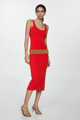 Vestido midi con tirantes de Mango en Vestidos para argentina
