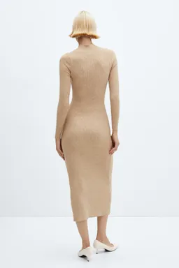 Vestido canalé cuello perkins de Mango en Vestidos para argentina